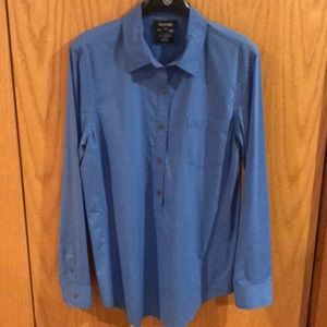 Emanuel Blue Tunic Top Size 12